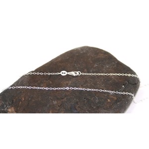 925 Sterling sølv Flad anker halskæde 60 cm. 